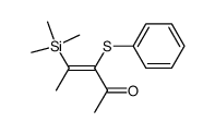 (Z)-3-phenylthio-4-trimethylsilylpent-3-en-2-one Structure