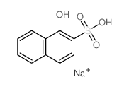 Sodium 1-hydroxynaphthalene-2-sulphonate Structure