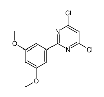 4,6-dichloro-2-(3,5-dimethoxyphenyl)pyrimidine结构式