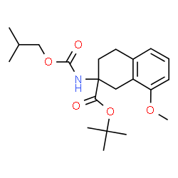 isobutyl 2-(tert-butoxycarbonyl)-1,2,3,4-tetrahydro-8-methoxynaphthalen-2-ylcarbamate structure