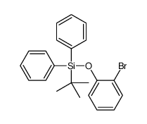 (2-bromophenoxy)-tert-butyl-diphenylsilane结构式