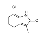 7-chloro-3-methyl-1,4,5,6-tetrahydro-2H-indol-2-one结构式