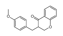 3-[(4-methoxyphenyl)methyl]-2,3-dihydrochromen-4-one结构式