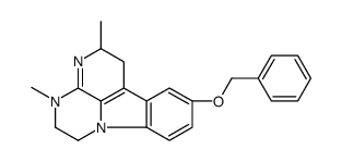 8-(benzyloxy)-3,5-dimethyl-2,3,5,6-tetrahydro-1H-3,4,10b-triazafluoranthene结构式