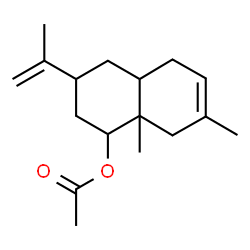 1,2,3,4,4a,5,8,8a-octahydro-7,8a-dimethyl-3-(1-methylvinyl)-1-naphthyl acetate结构式