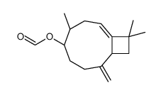 [1R-(1R*,5S*,9S*)]-4,11,11-trimethyl-8-methylenebicyclo[7.2.0]undecen-5-yl formate structure