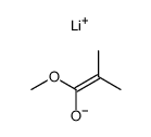 methyl lithioisobutyrate Structure