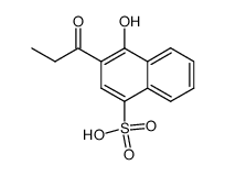 4-hydroxy-3-propionyl-naphthalene-1-sulfonic acid结构式