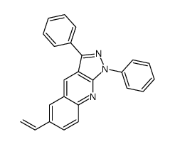 6-ethenyl-1,3-diphenylpyrazolo[3,4-b]quinoline结构式