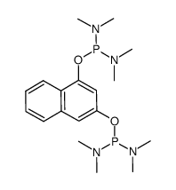 1,1'-(naphthalene-1,3-diylbis(oxy))bis(N,N,N',N'-tetramethylphosphanediamine)结构式