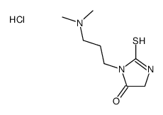 Hydantoin, 3-(3-(dimethylamino)propyl)-2-thio-, hydrochloride Structure