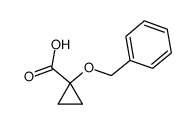 1-(Benzyloxy)cyclopropane-1-carboxylic acid structure