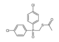 S-[bis(4-chlorophenyl)phosphorylmethyl] ethanethioate Structure