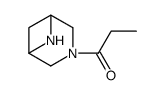 3,6-Diazabicyclo[3.1.1]heptane,3-(1-oxopropyl)- (9CI)结构式