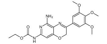 [5-Amino-3-(3,4,5-trimethoxy-phenyl)-2H-pyrido[4,3-b][1,4]oxazin-7-yl]-carbamic acid ethyl ester Structure