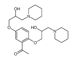 1-[2,5-bis(2-hydroxy-3-piperidin-1-ylpropoxy)phenyl]ethanone结构式