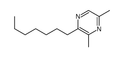2-heptyl-3,5-dimethylpyrazine结构式
