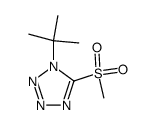 1-tert-butyl-1H-tetrazol-5-yl methyl sulfone结构式