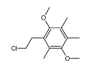 1-(2-chloro-ethyl)-2,5-dimethoxy-3,4,6-trimethyl-benzene结构式