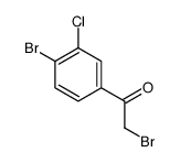 2-bromo-1-(4-bromo-3-chlorophenyl)ethanone structure