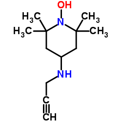 2,2,6,6-Tetramethyl-4-(2-propyn-1-ylamino)-1-piperidinol结构式