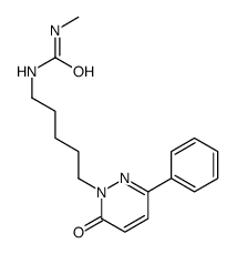 1-methyl-3-[5-(6-oxo-3-phenylpyridazin-1-yl)pentyl]urea结构式