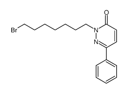 2-(2-bromoheptyl)-6-phenyl-3(2H)-pyridazinone结构式