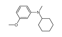 N-methyl-N-cyclohexyl-3-anisidine Structure