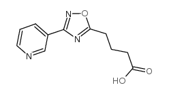 4-(3-吡啶-3-基-1,2,4-噁二唑-5-基)丁酸结构式