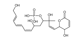 [(1E,7E,9E,11E)-3,6,13-trihydroxy-1-(3-hydroxy-6-oxo-2,3-dihydropyran-2-yl)-3-methyltrideca-1,7,9,11-tetraen-4-yl] dihydrogen phosphate结构式