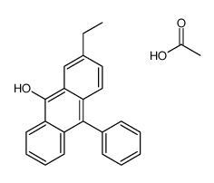 acetic acid,2-ethyl-10-phenylanthracen-9-ol结构式