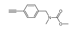 (4-ethynyl-benzyl)-methyl-carbamic acid methyl ester Structure