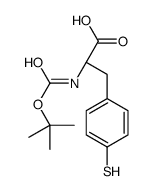 (2S)-2-[(2-methylpropan-2-yl)oxycarbonylamino]-3-(4-sulfanylphenyl)propanoic acid Structure