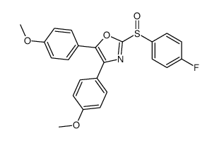 2-(4-fluorophenyl)sulfinyl-4,5-bis(4-methoxyphenyl)-1,3-oxazole Structure