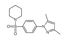1-[4-(3,5-dimethylpyrazol-1-yl)phenyl]sulfonylpiperidine Structure