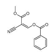 (2-cyano-3-methoxy-3-oxoprop-1-enyl) benzoate结构式