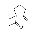 1-(1-methyl-2-methylidenecyclopentyl)ethanone结构式