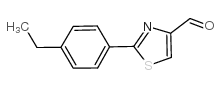 2-(4-ETHYL-PHENYL)-THIAZOLE-4-CARBALDEHYDE structure