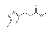 1,3,4-Thiadiazole-2-propanoic acid, 5-methyl-, methyl ester结构式