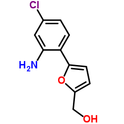 [5-(2-AMINO-4-CHLORO-PHENYL)-FURAN-2-YL]-METHANOL structure