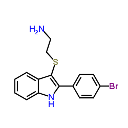 2-{[2-(4-Bromophenyl)-1H-indol-3-yl]sulfanyl}ethanamine Structure