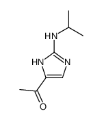 1-[2-(propan-2-ylamino)-1H-imidazol-5-yl]ethanone结构式