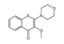 3-methoxy-2-morpholin-4-ylthiochromen-4-one Structure