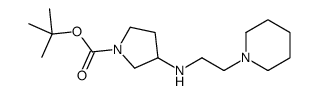 1-BOC-3-[(PIPERIDIN-1-YLETHYL)-AMINO]-PYRROLIDINE Structure