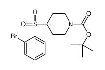 4-(2-BROMO-BENZENESULFONYL)-PIPERIDINE-1-CARBOXYLIC ACID TERT-BUTYL ESTER Structure