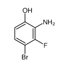 Phenol, 2-amino-4-bromo-3-fluoro结构式