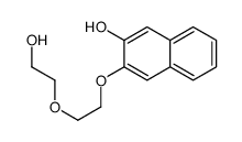 3-[2-(2-hydroxyethoxy)ethoxy]naphthalen-2-ol结构式