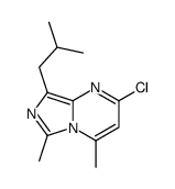 2-chloro-4,6-dimethyl-8-(2-methylpropyl)imidazo[1,5-a]pyrimidine结构式