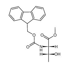 Fmoc-protected threonine methyl ester Structure