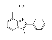 3,8-Dimethyl-2-phenylimidazo<1,2-a>pyridine hydrochloride结构式